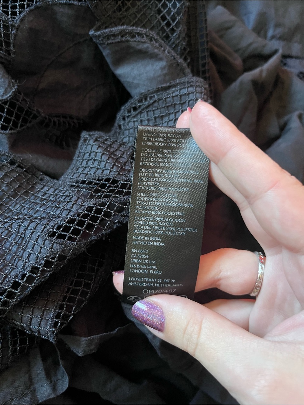 Anthropologie Black The Somerset Maxi Dress: Cutwork Edition Size 3X - Picture 6 of 6